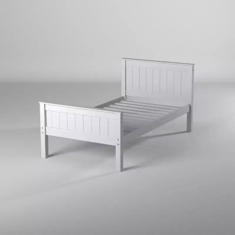 Struttura letto a piattaforma doppia con testiera - Grigio tortora