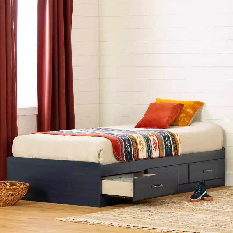 Letto singolo per bambini con 3 cassetti portaoggetti