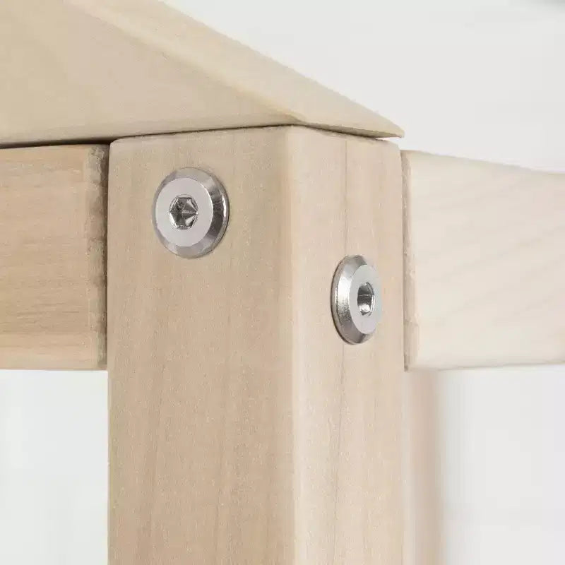 Struttura letto per bambini a forma di casetta - Legno di pioppo naturale