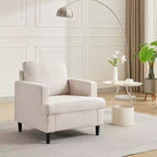 Sedia Imbottita di Design con Struttura in Legno