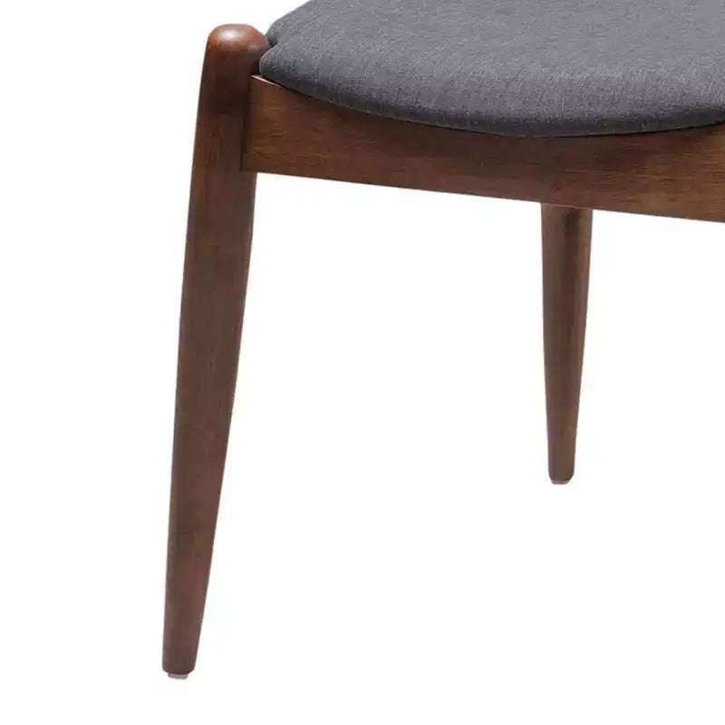 Set da pranzo di 5 pezzi in tessuto imbottito in stile Mid-Century Modern