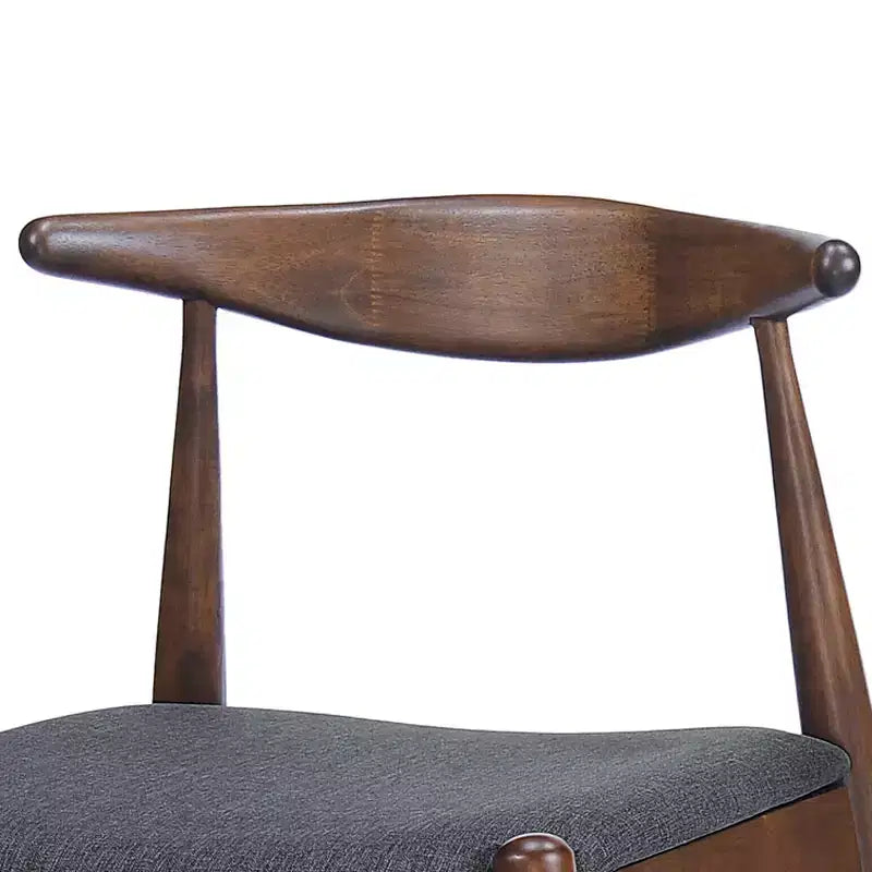 Set da pranzo di 5 pezzi in tessuto imbottito in stile Mid-Century Modern