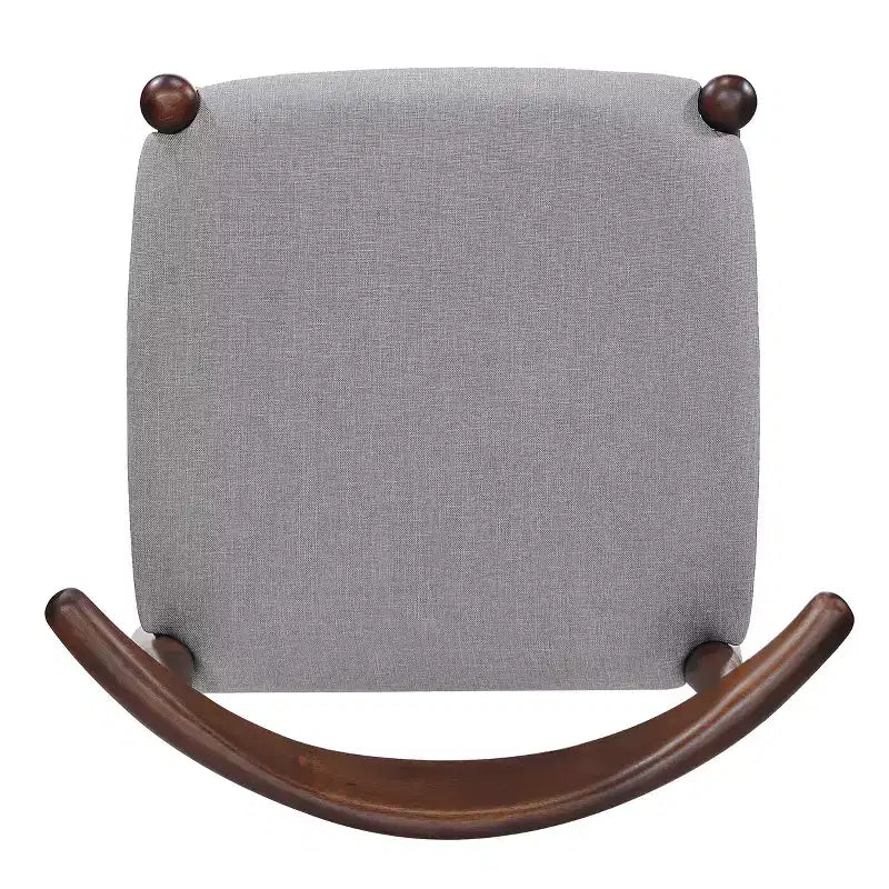 Set da pranzo di 5 pezzi in tessuto imbottito in stile Mid-Century Modern