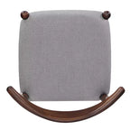 Set da pranzo di 5 pezzi in tessuto imbottito in stile Mid-Century Modern