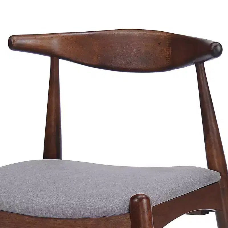 Set da pranzo di 5 pezzi in tessuto imbottito in stile Mid-Century Modern