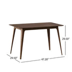 Set da pranzo di 5 pezzi in tessuto imbottito in stile Mid-Century Modern