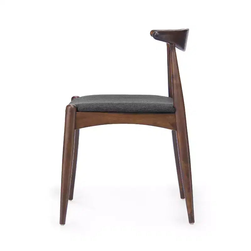 Set da pranzo di 5 pezzi in tessuto imbottito in stile Mid-Century Modern