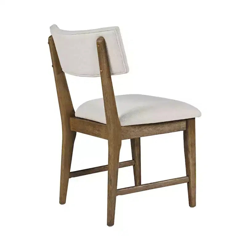 Sedie da pranzo imbottite contemporanee con schienale diviso (set di 2)