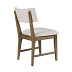 Sedie da pranzo imbottite contemporanee con schienale diviso (set di 2)