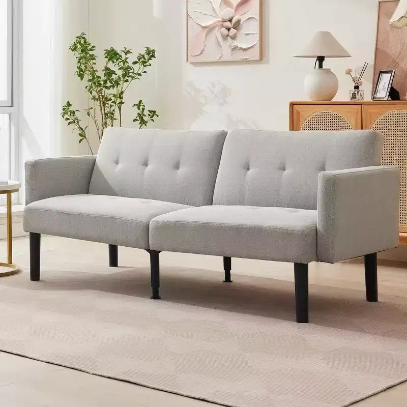Divano Letto Futon Convertibile da 75'' con Schienale Regolabile