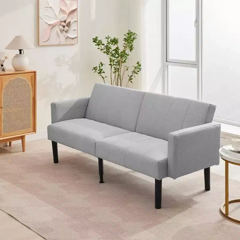 Divano Letto Futon Convertibile da 75'' con Schienale Regolabile