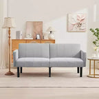 Divano Letto Futon Convertibile da 75'' con Schienale Regolabile