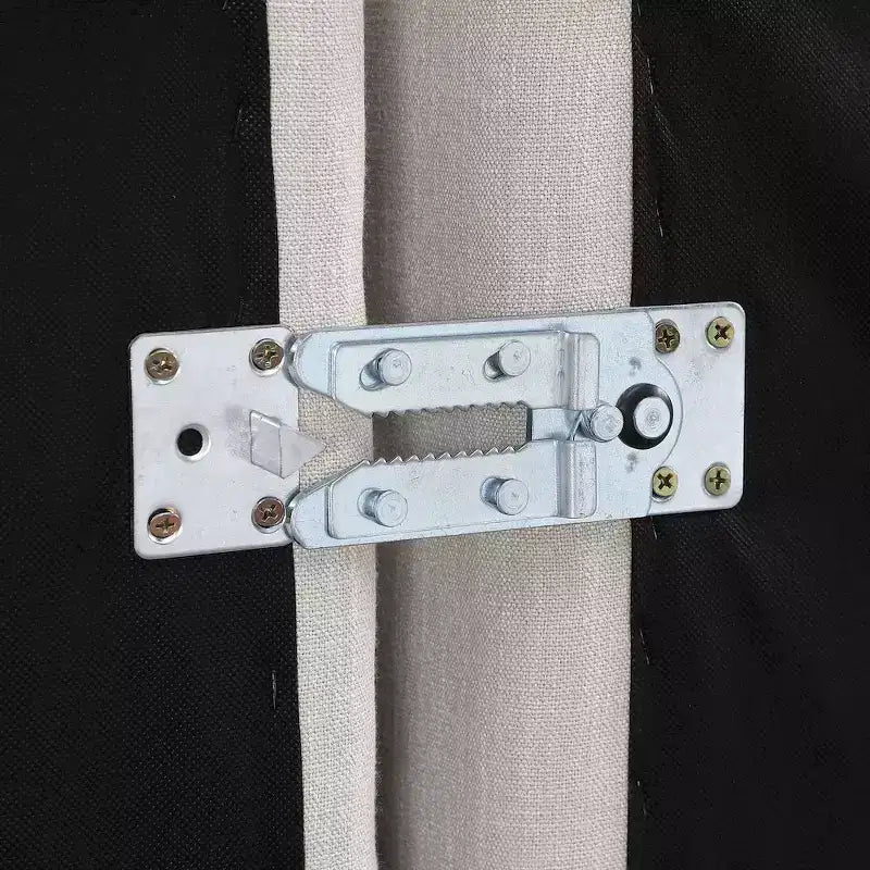 Sedia senza braccioli in tessuto effetto lino