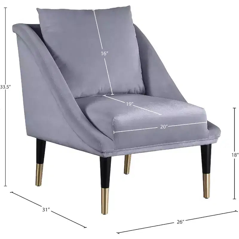 Elegante Poltrona d'Appoggio in Velluto