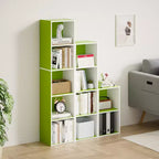 Libreria a 5 Livelli con Cubi, Organizzatore per Soggiorno, Camera da Leto, Camera dei Bambini