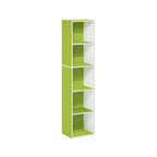 Libreria a 5 Livelli con Cubi, Organizzatore per Soggiorno, Camera da Leto, Camera dei Bambini