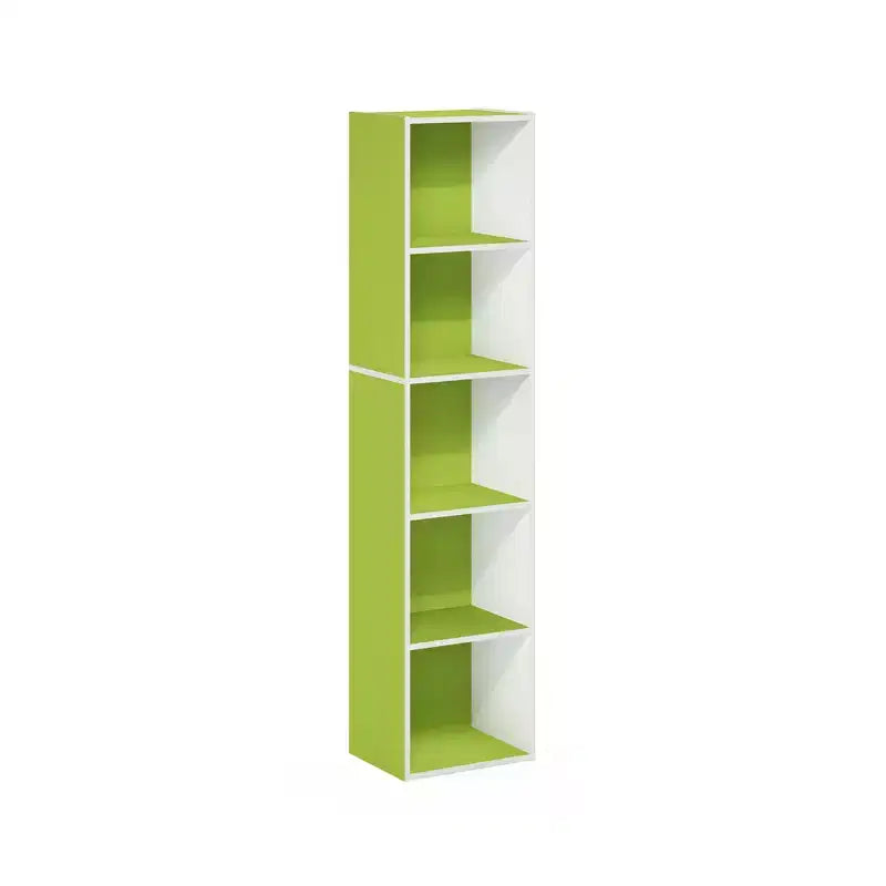 Libreria a 5 Livelli con Cubi, Organizzatore per Soggiorno, Camera da Leto, Camera dei Bambini