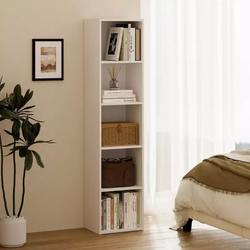 Libreria a 5 Livelli con Cubi, Organizzatore per Soggiorno, Camera da Leto, Camera dei Bambini