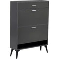 Acekool Tall Shoe Cabinet, Slim MDF Shoe Organizer, Scratch-Resistant, Entryway Storage, 31.5x9.4x43.3, Modern Space-Saving Design