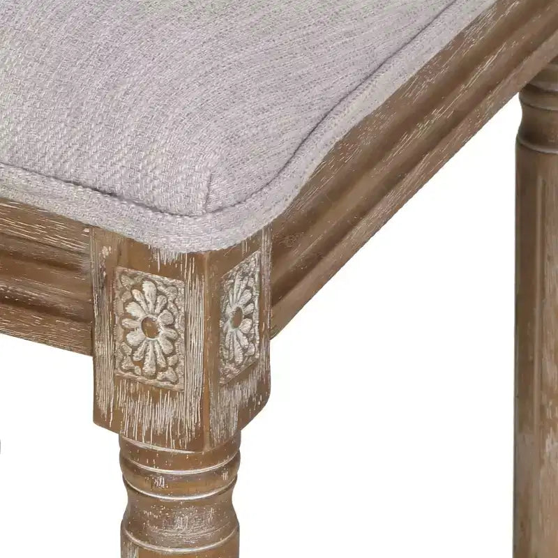 Set da pranzo allungabile in stile country francese da 7 pezzi con sedie con schienale in vimini