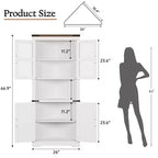 Mobile angolare da 170 cm con ante in vetro
