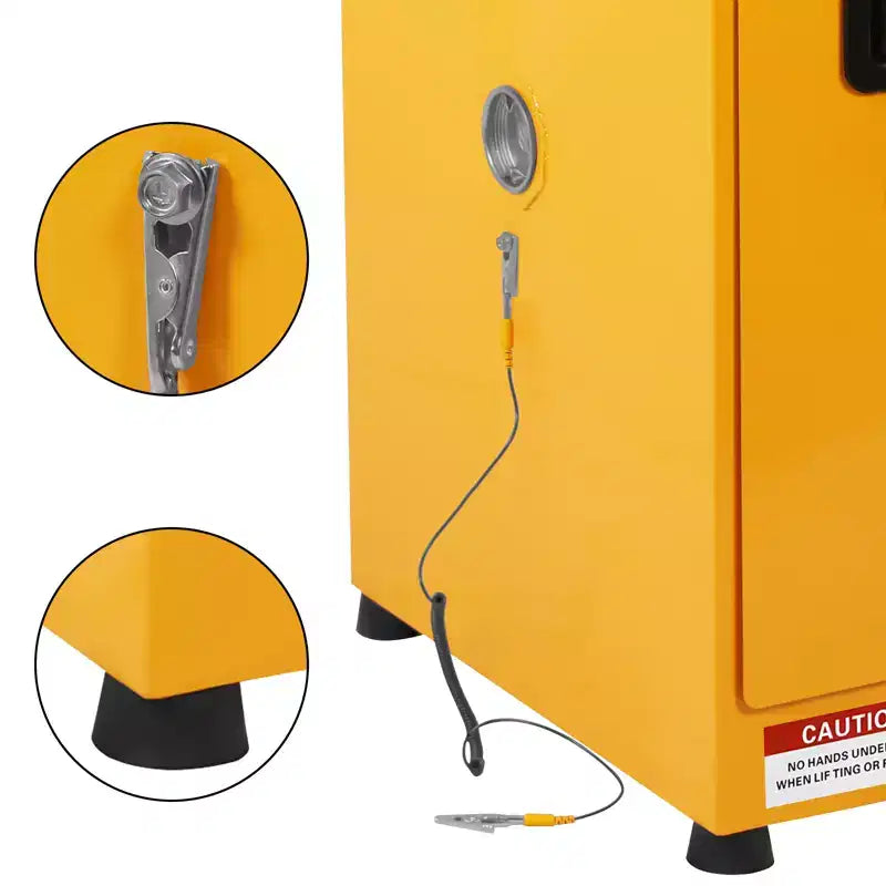 Armadietto per Liquidi Infiammabili con Ripiano Regolabile, 43 x 43 x 56 cm, 1 Anta