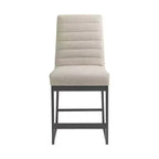 Set di 2 sgabelli da bar alti 61 cm con base in metallo imbottita, finitura Rustic Dune