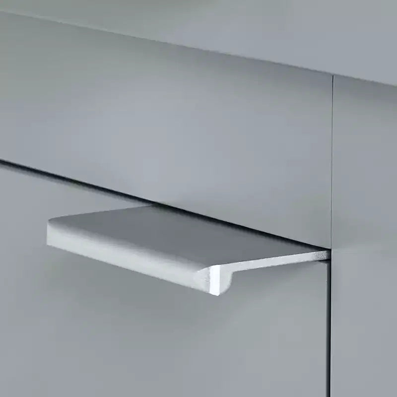 Mobiletto angolare alto per bagno con ripiani aperti