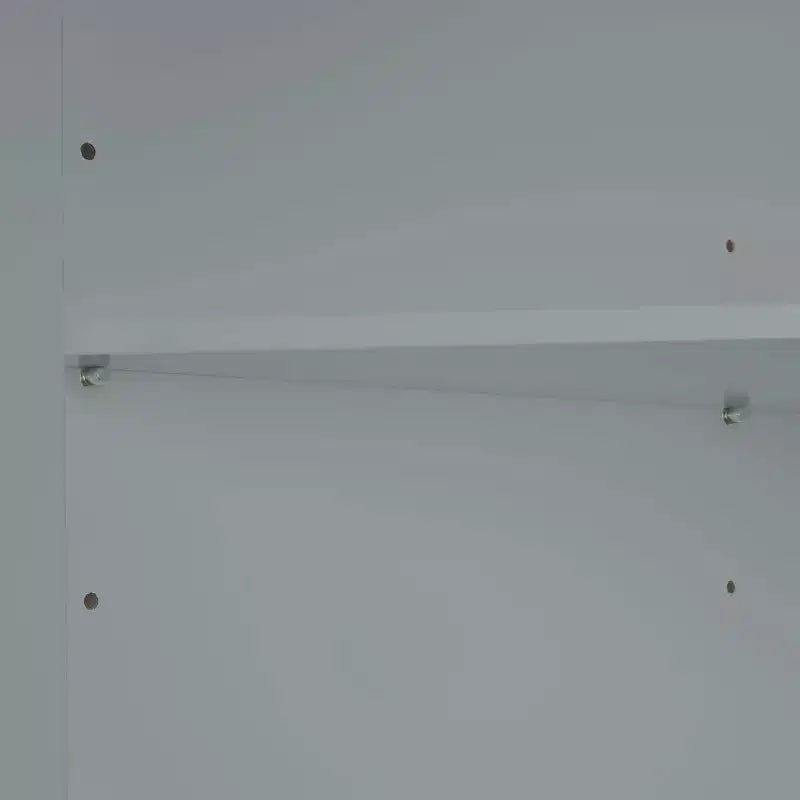 Mobiletto angolare alto per bagno con ripiani aperti