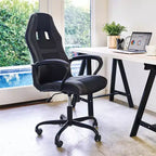 Sedia ergonomica da ufficio e da gaming con supporto lombare, in pelle PU, altezza regolabile