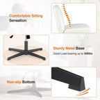 Sedia operativa ergonomica imbottita in boucle – Senza braccioli, regolabile in altezza | Beige